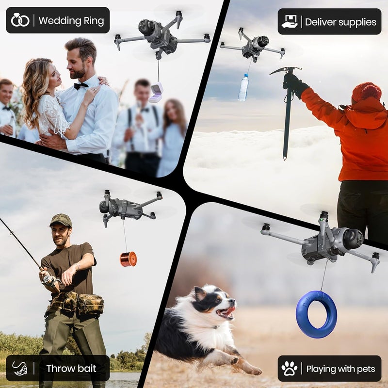 STARTRC Drone Airdrop System for DJI Mavic 4 Pro,Payload/Delivery/Transport Drop Release Device for DJI Mavic 4 Pro Accessories - Image 2